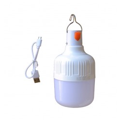Лампа для кемпинга, USB-зарядка, на аккумуляторе, крючок, 20Вт